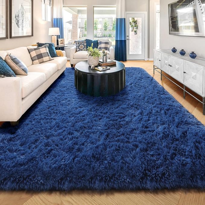 Amdrebio Navy Blue Area Rugs 8x10 - Image 6
