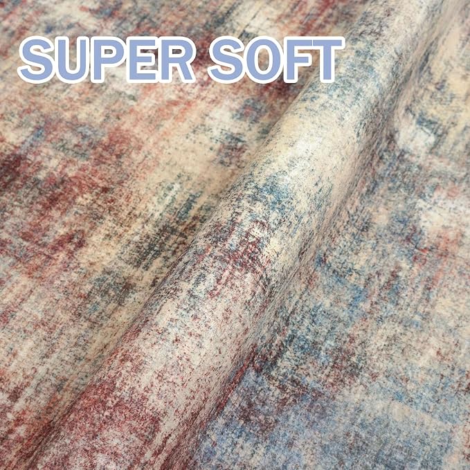 IOHOUZE Abstract Runner Rug 3x8 Ft Washable Runners - Image 6