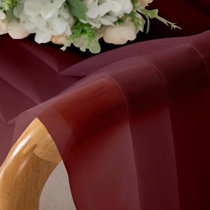 Aiyufeng Sheer Voile Window Treatment Rod Pocket Curtain Panels - Image 7