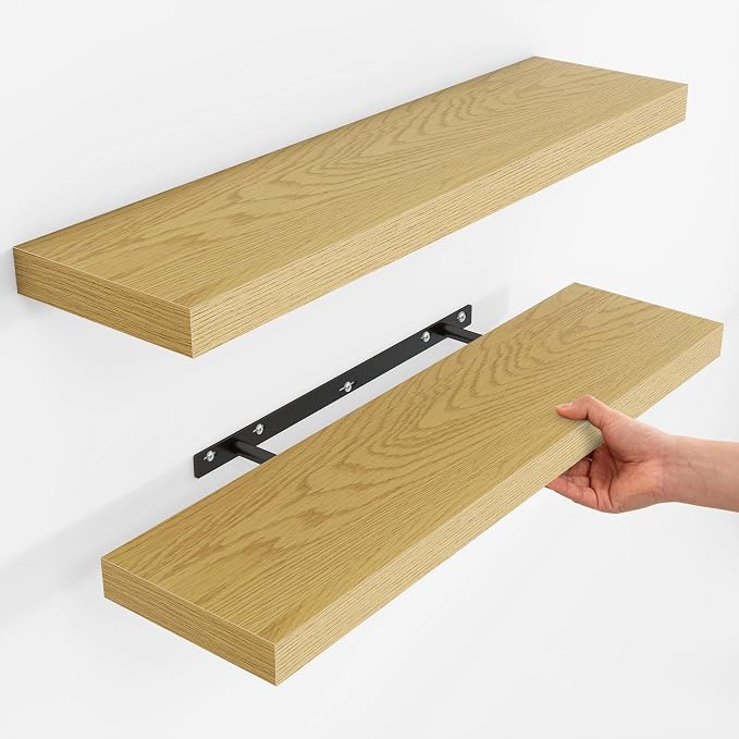 Fun Memories Rustic Wood Floating Shelves by FunMemories