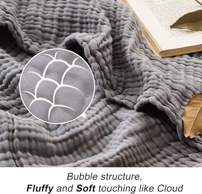 EMME Cotton Blanket Muslin Throw Blanket - Image 7