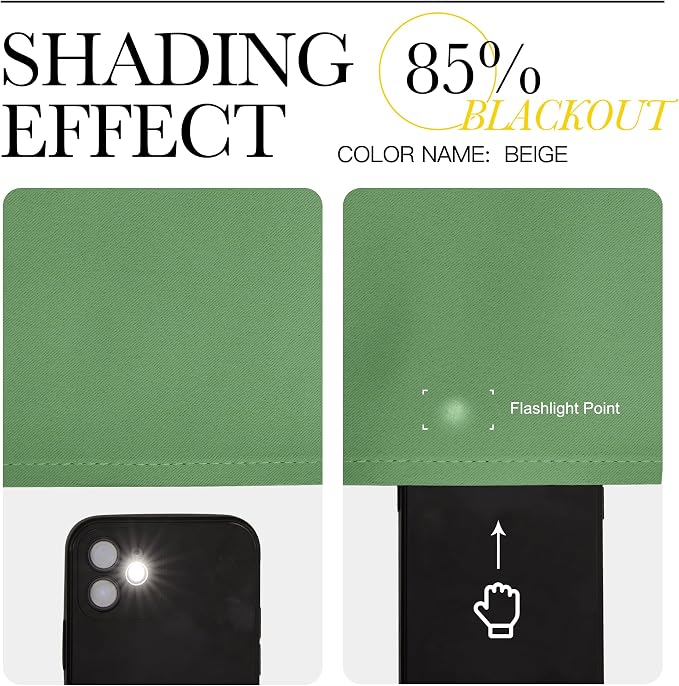NICETOWN Forest Green Kitchen Blackout Short Curtain Panels - Image 4