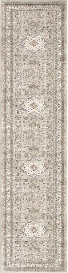 Vintage Hallway Runner Rug 3x12: Large Soft Washable Entryway - Image 9