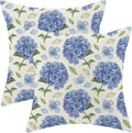 AEIOAE Spring Floral Pillow Covers 18x18 Inch Set of 2, Summer Outdoor Seasonal by AEIOAE