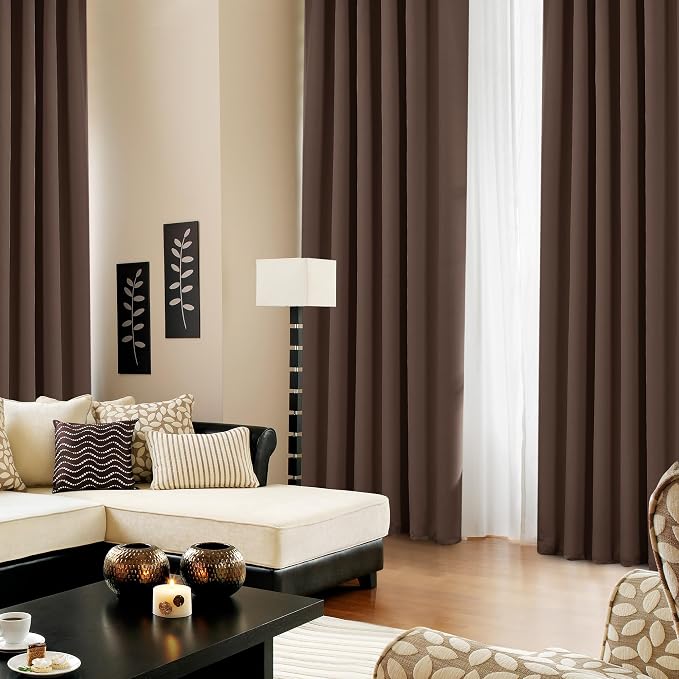 Deconovo Back Tab and Rod Pocket Blackout Curtains, Thermal Insulated Window - Image 4