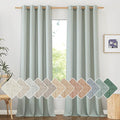 NICETOWN Linen Sage Green Curtains 96 inches Long by NICETOWN