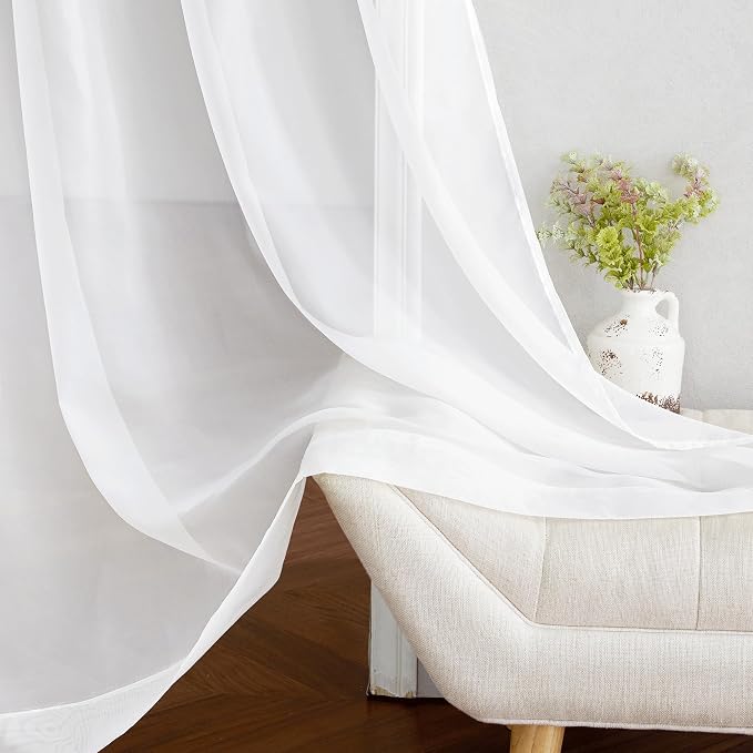 NICETOWN Living Room Sheer Curtains 96 inches Long - Image 5