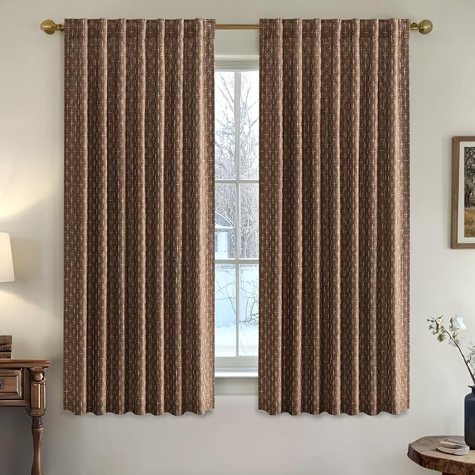 MIULEE Decorative Back Tab Linen Curtains - Image 2