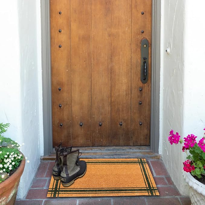 KAF Home Coir Doormat with Heavy-Duty, Weather Resistant, Non-Slip PVC Backing - Image 4