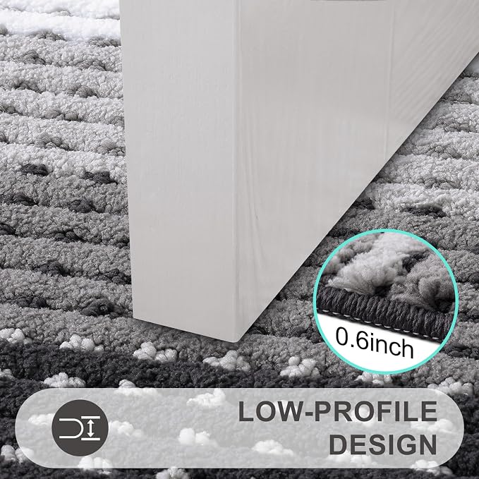 Kitinjoy Indoor Outdoor Door Mat, 36x24 Non-Slip Absorbent Dirt Trapper - Image 4