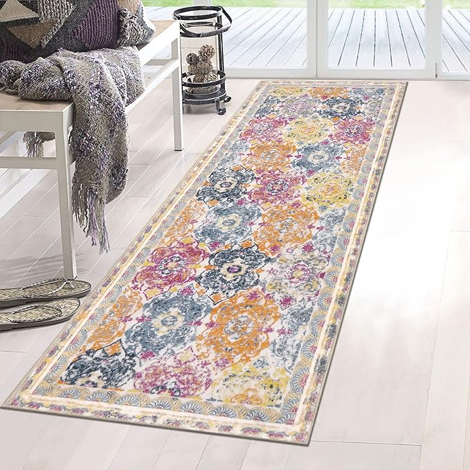 Vaukki Hallway Runner Rug, Vintage Shaggy Soft Laundry Rug Runner, Non Slip - Image 6