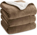 Bedsure GentleSoft Sherpa Fleece Blankets King Size by BEDSURE