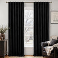 LAMIT Halloween Black Velvet Blackout Curtains by LAMIT