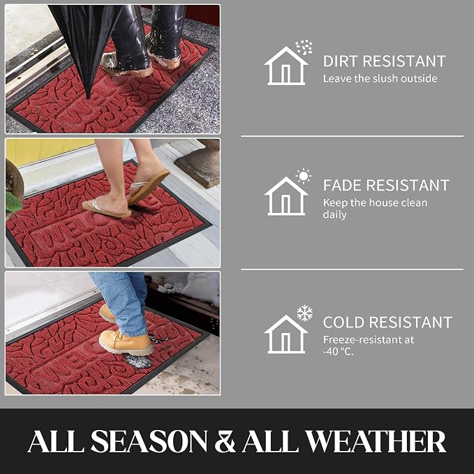 Yimobra Large Welcome Mat 60x36, Waterproof Non-Slip Outdoor Mats - Image 8