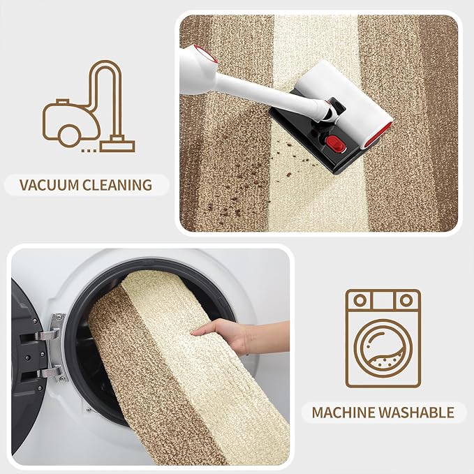 Kitinjoy Indoor Outdoor Door Mat, 71x47 Non-Slip Absorbent Dirt Trapper - Image 5