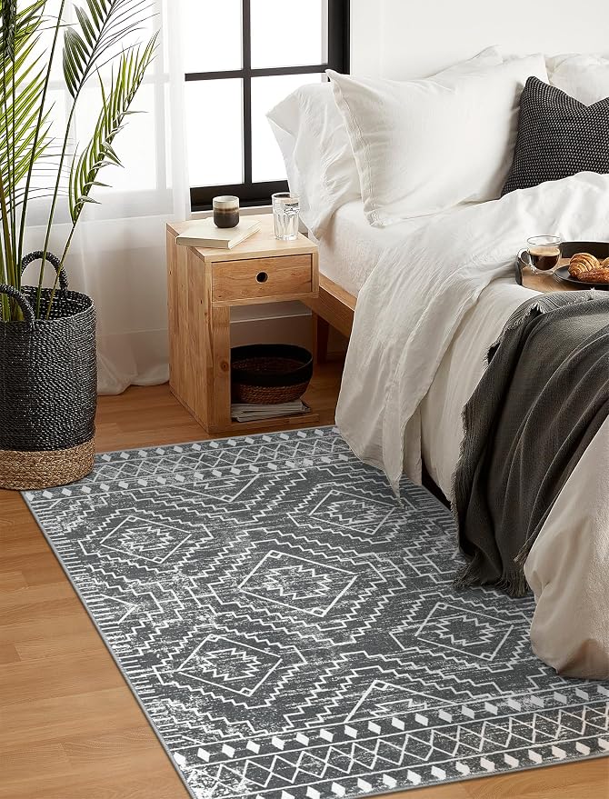 Wonnitar Moroccan 3x5 Washable Area Rug, Boho Living Room Rug, Non-Slip - Image 5