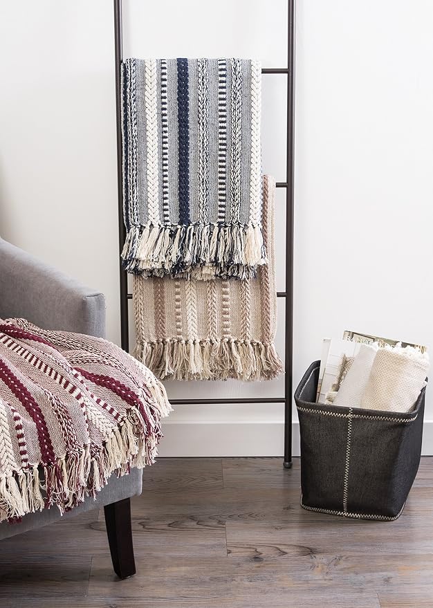 DII Braided Striped Decorative Throw Blanket - Image 6