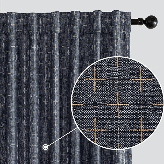 MIULEE Decorative Back Tab Linen Curtains by MIULEE