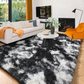 Amdrebio Black White Grey Area Rugs by Amdrebio