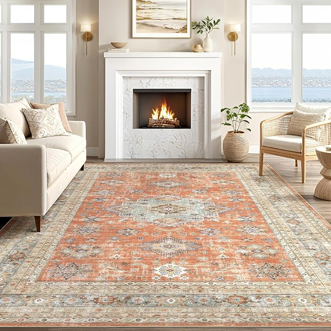 Vintage Living Room Area Rug 8x10 - Image 5