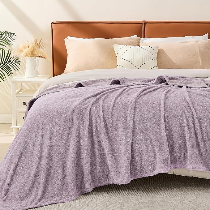 EMME Muslin and Fleece Queen Blanket Reversible by EMME