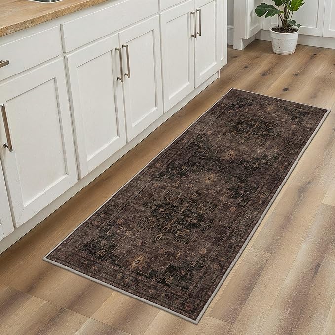 GENIMO 2x10 Runner Rugs for Hallway, Machine Washable Rugs Non Slip Vintage - Image 2