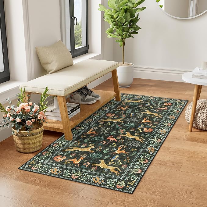 DUKINO 2x4 Rug for Hallway, Washable Kitchen Runner Rug - Image 2