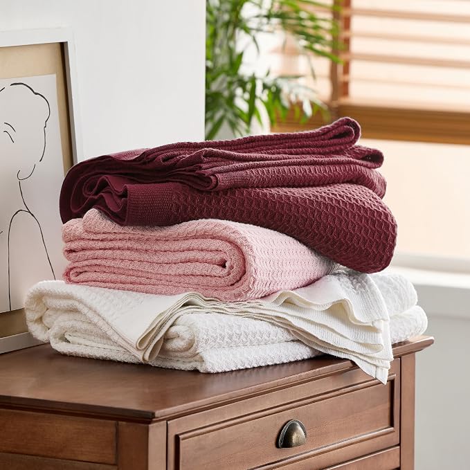 Bedsure Gentlesoft 100% Cotton Blanket Queen Size - Image 8