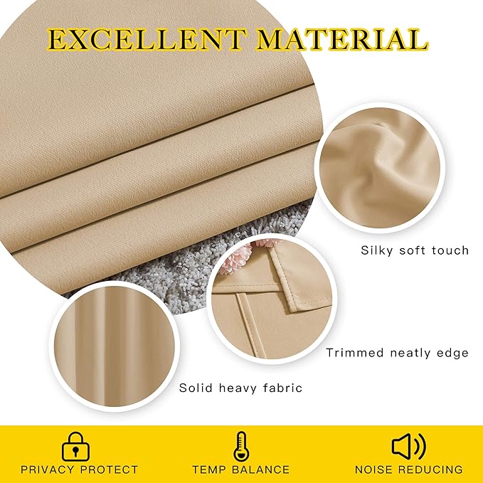 NICETOWN 80 inch Curtains Privacy - Image 4