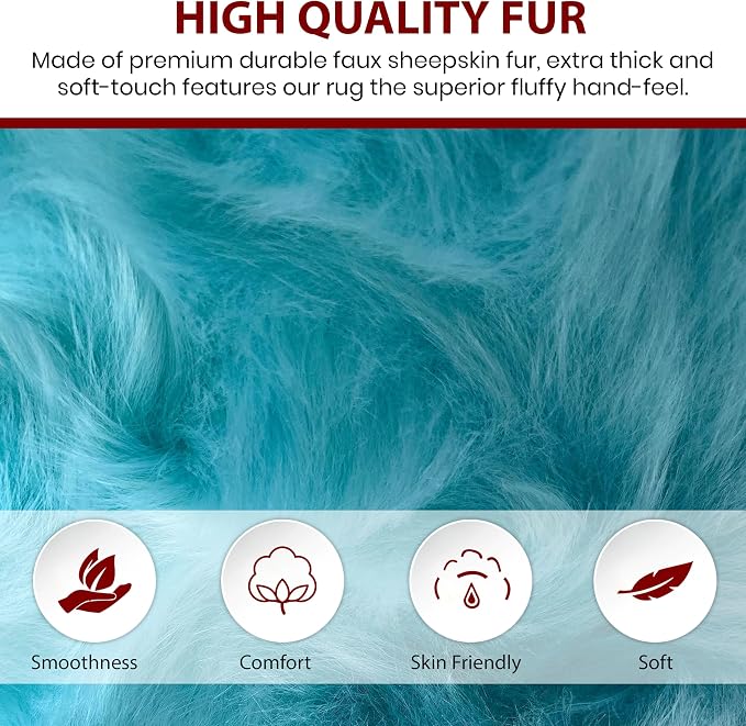 Free Shape Luxury Soft Fluffy Shag Area Rug Double Side by Side 3'x4', 90x120cm - Image 4