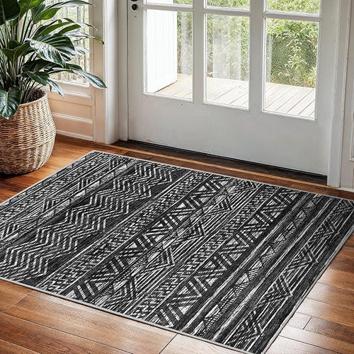 2x3 Washable Entryway Area Rug: Moroccan Small Runner Rug by Ksrau