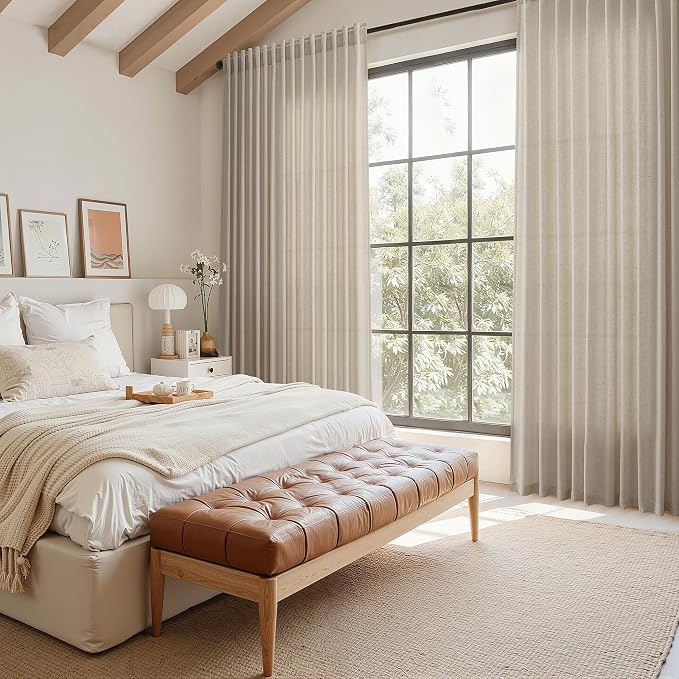 Nanspring Cobblestone Linen Curtains 84 Inches Long - Image 7