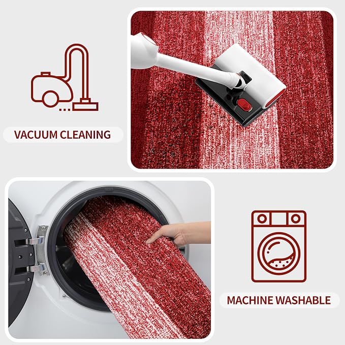 Kitinjoy Indoor Outdoor Door Mat, 59x20 Non-Slip Absorbent Dirt Trapper - Image 5