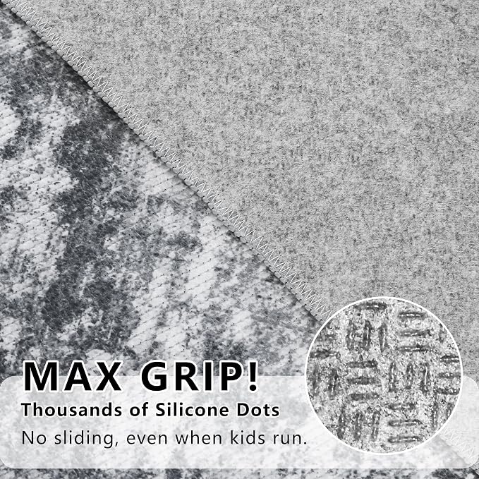 Runners for Hallways Ultra Non-Slip 2x10 Long Runner Rugs Washable Abstract - Image 5
