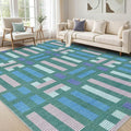cotiled 6x9 Area Rug Living Room: Washable Boho Rugs by COTILED