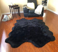 Free Shape Luxury Soft Fluffy Shag Area Rug Single Quarto 4 Pelts 4'x6' by LAMBZYRUGS