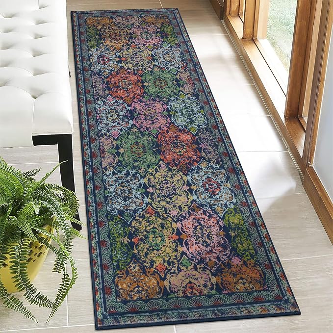 Vaukki Hallway Runner Rug, Vintage Shaggy Soft Laundry Rug Runner, Non Slip by Vaukki