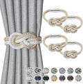 NICEEC 4 Pack Mini Magnetic Curtain Tiebacks Nordic Simple Style Drape Tie by NICEEC