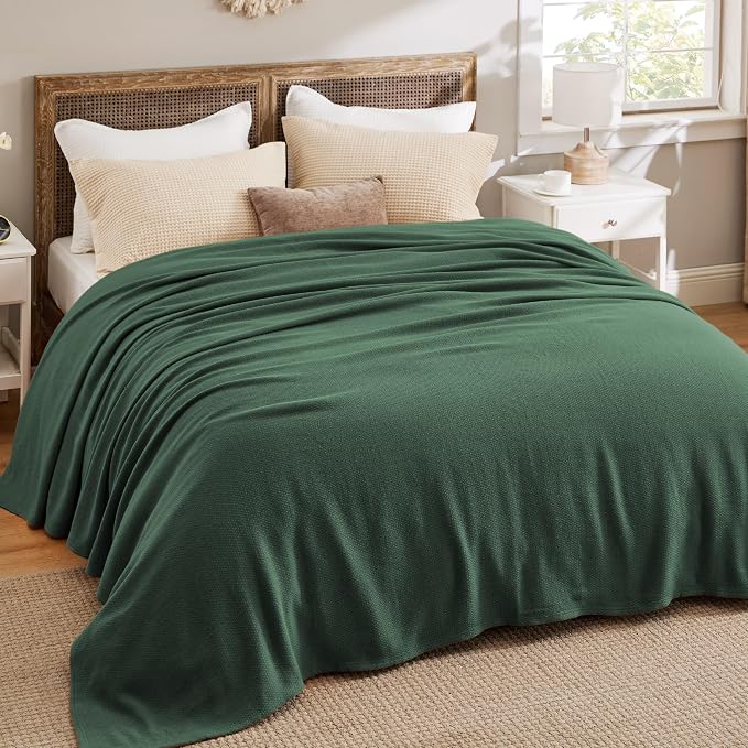 Bedsure GentleSoft 100% Cotton Blanket King Size - Image 5