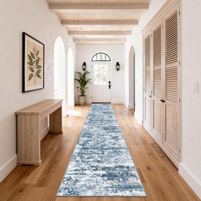 Non Slip Floor Runners for Dogs 2.6x14 Washable Runner Rug Abstract, Joint - Image 2