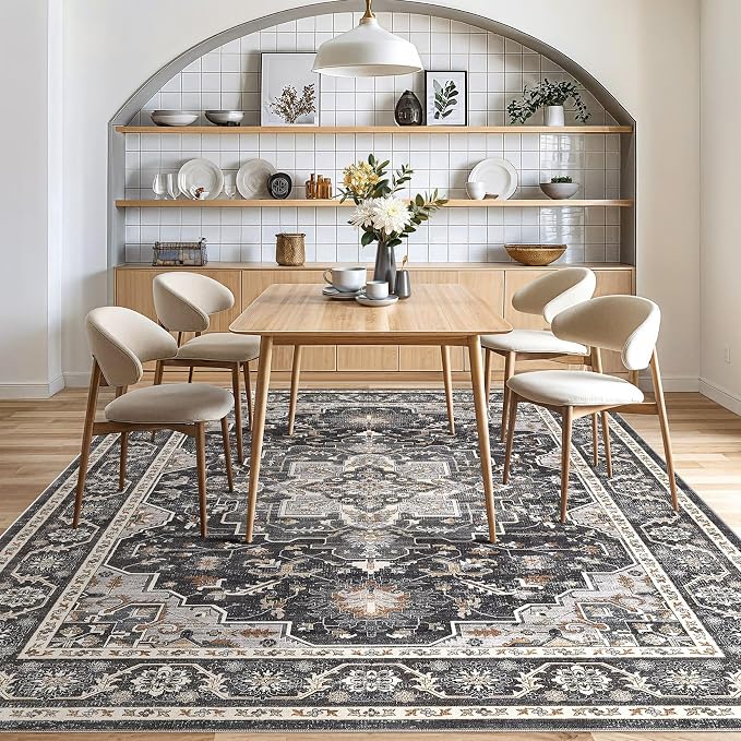 Vintage Living Room Area Rug 5x7 - Image 7
