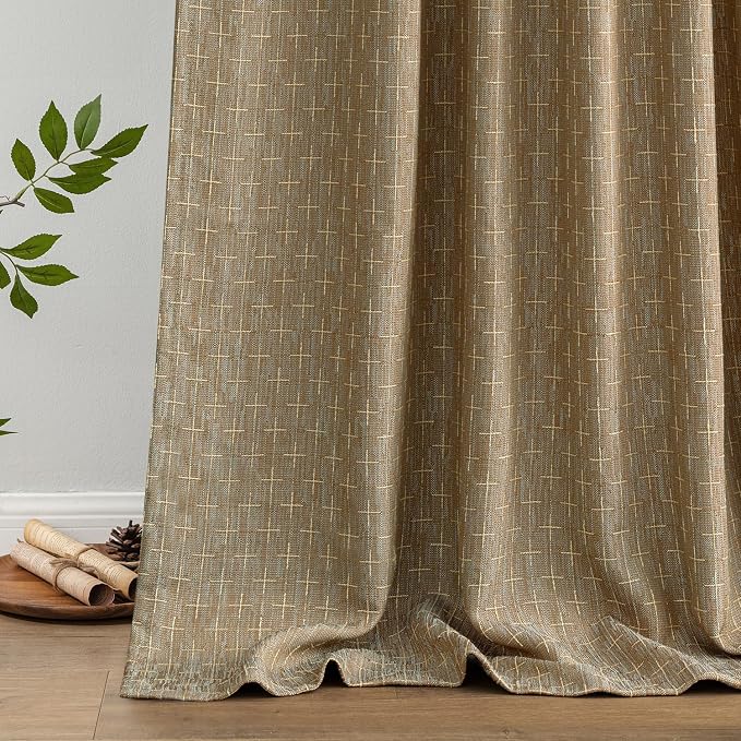 MIULEE Decorative Back Tab Linen Curtains - Image 6