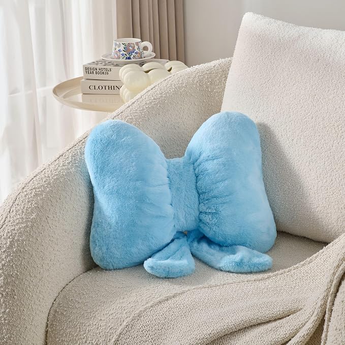 Bow Pillow Throw Pillows Butterfly Shaped Decorative Cute Pillows - Image 3