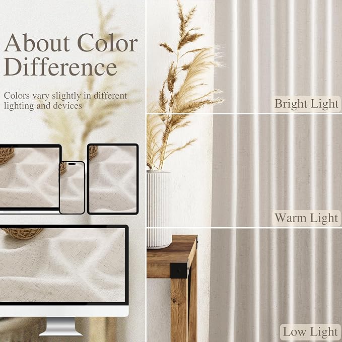 Nanspring 108 Inch Long Curtains - Image 3