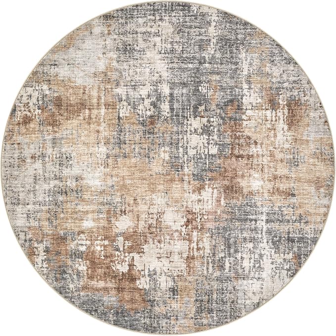 DMOYEST 5ft Round Area Rug Living Room Rugs - Image 9