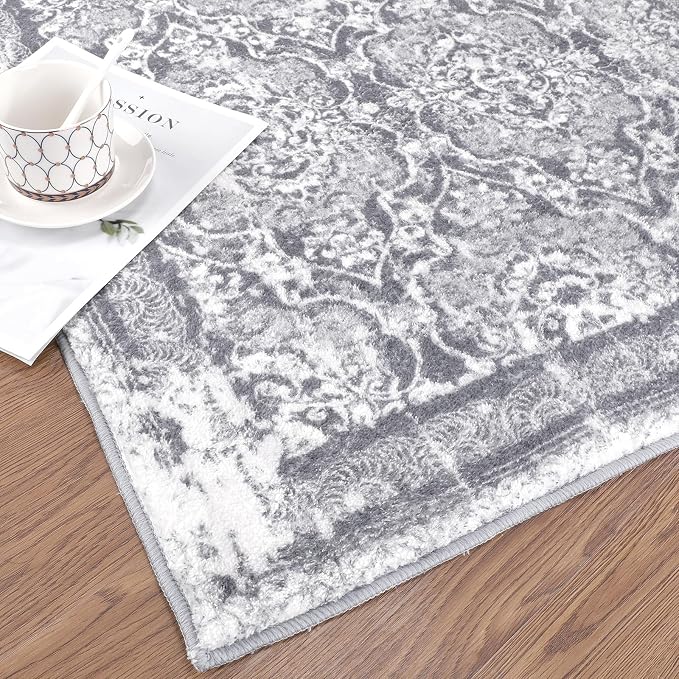 Vaukki Hallway Runner Rug, Vintage Shaggy Soft Laundry Rug Runner, Non Slip - Image 4