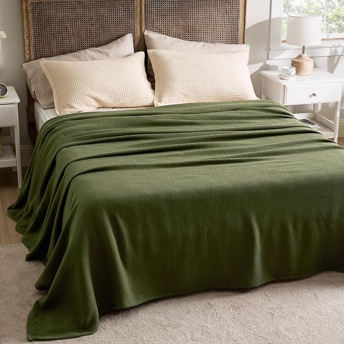 Bedsure GentleSoft 100% Cotton Blanket King Size - Image 6