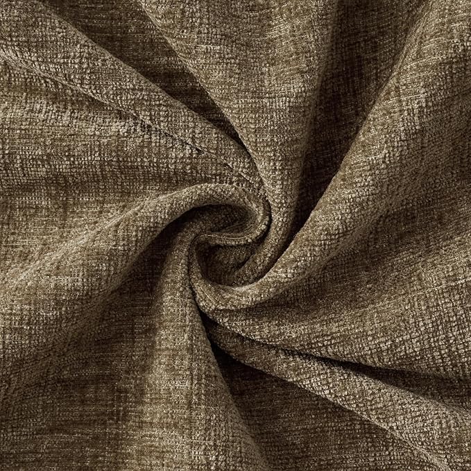 MIULEE Pack of 2 Coffee Throw Pillow Covers 20x20 Inch Soft Chenille Pillow - Image 2