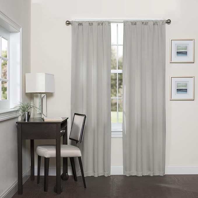 ECLIPSE Blackout Curtains for Bedroom-Darrell 37" x 63" Insulated Darkening by EclipseCurtains