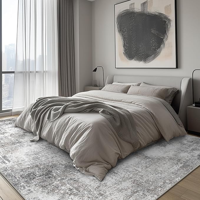 GENIMO Washable Area Rugs for Living Room, 8x10 Modern Non Slip Rugs, Low Pile - Image 7